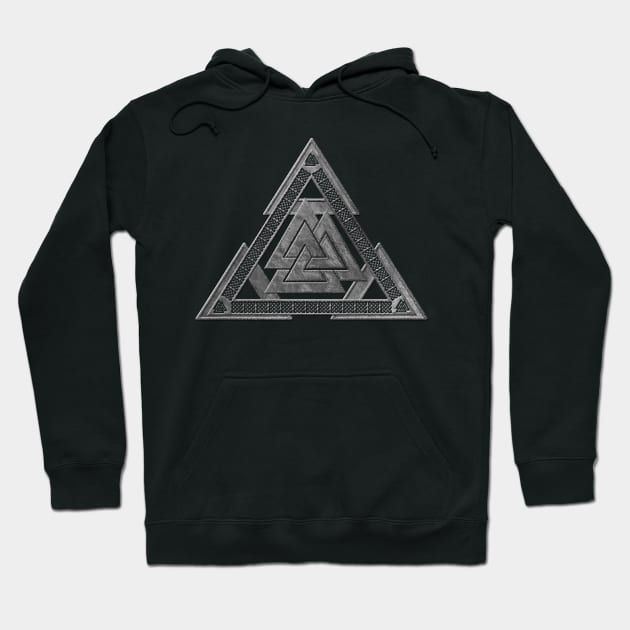 Valknut Symbol Hoodie by Nartissima